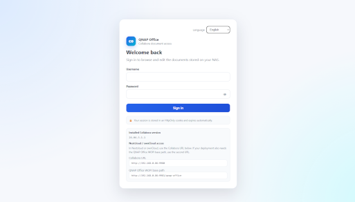 MyQnap Office (Collabora) - Image 2